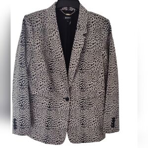 DKNY Black  White Blazer Size 16